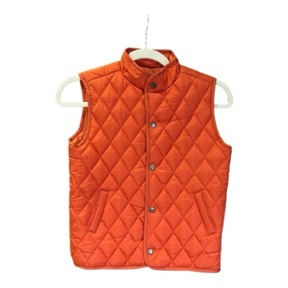 NWT‎ JANIE AND JACK Puffer Vest Orange 5-6y